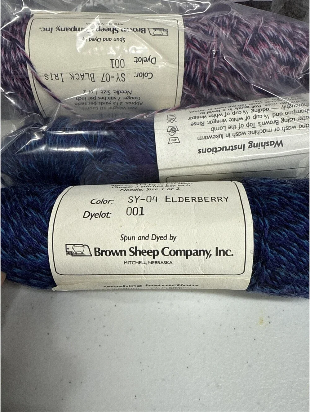 Brown Sheep Co Inc Wildfoote Luxury Sock Yarn Mixed Color 3 Skein Lot